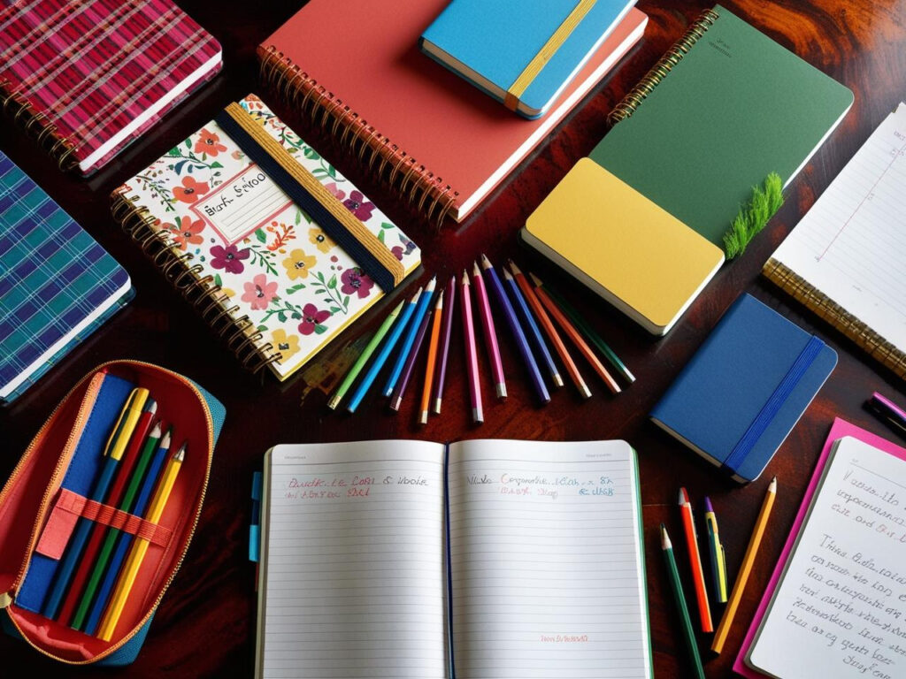 A stack of durable composition notebooks for students.